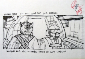 Star Wars: Han Solo & Chewbacca Storyboard-Joe Johnston  Comic Art